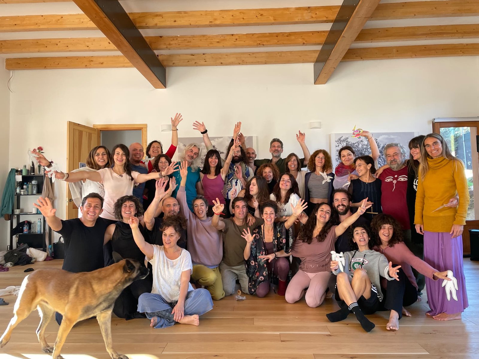 Grupo del retiro en la sala de Manzanares el Real