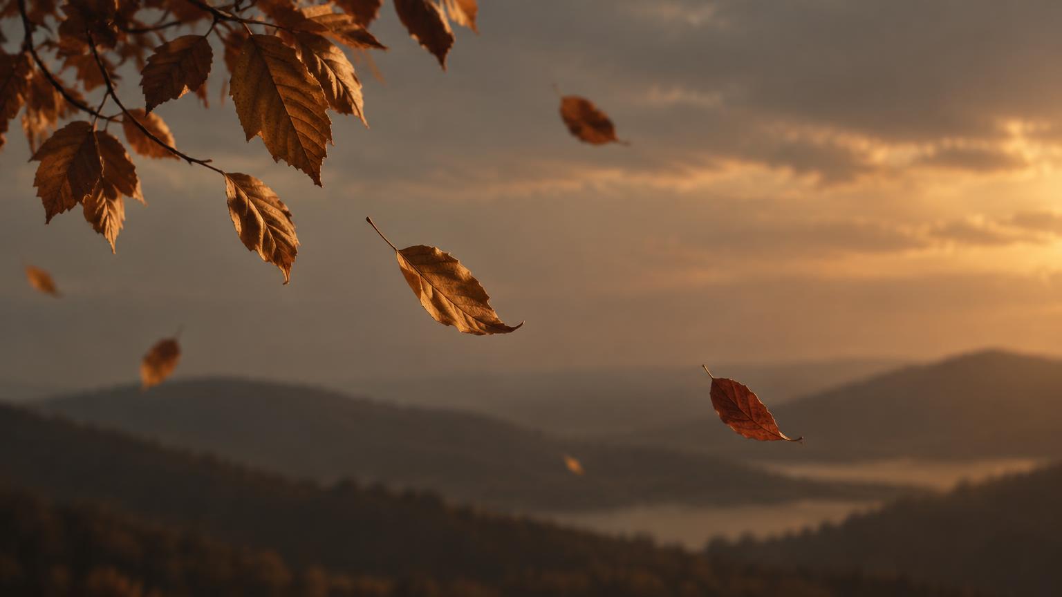 Imagen evocadora de retiro de otoño